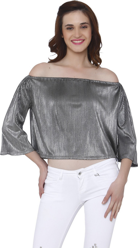 silver top jeans