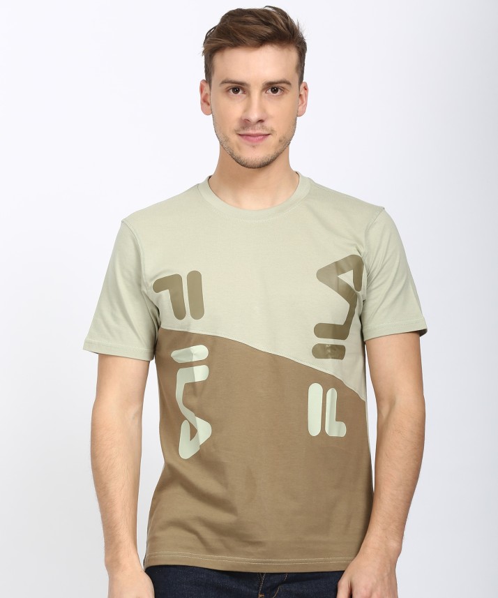 fila t shirt mens brown