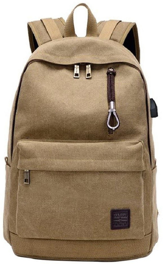 canvas school backpack