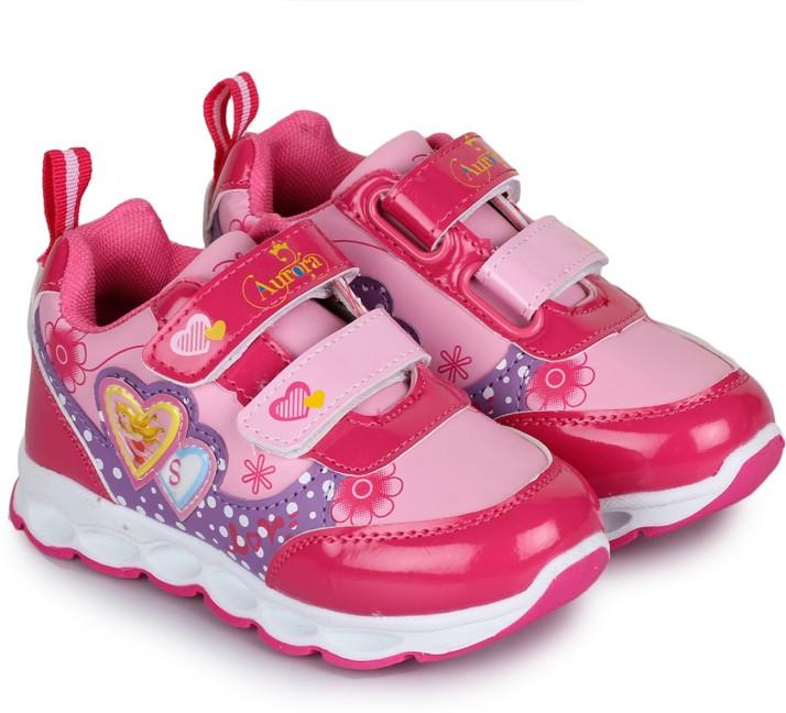 girls velcro running shoes