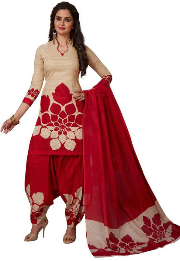crepe printed salwar suit material