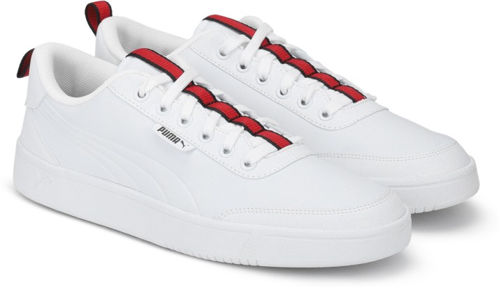 puma court breaker flag white sneakers 