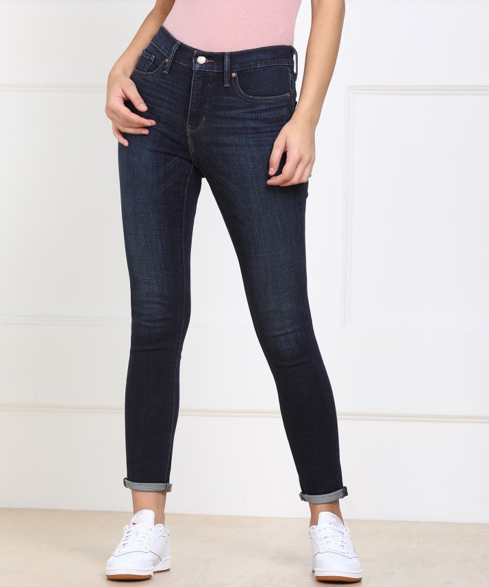 levi's dark blue women's jeans