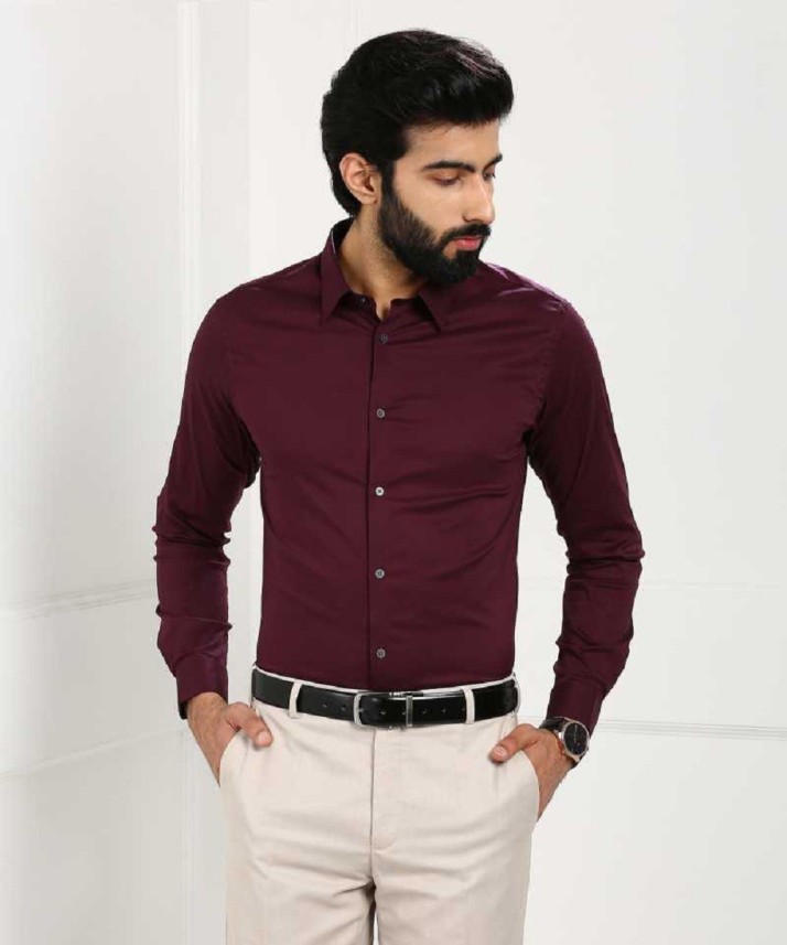 maroon shirt outfit