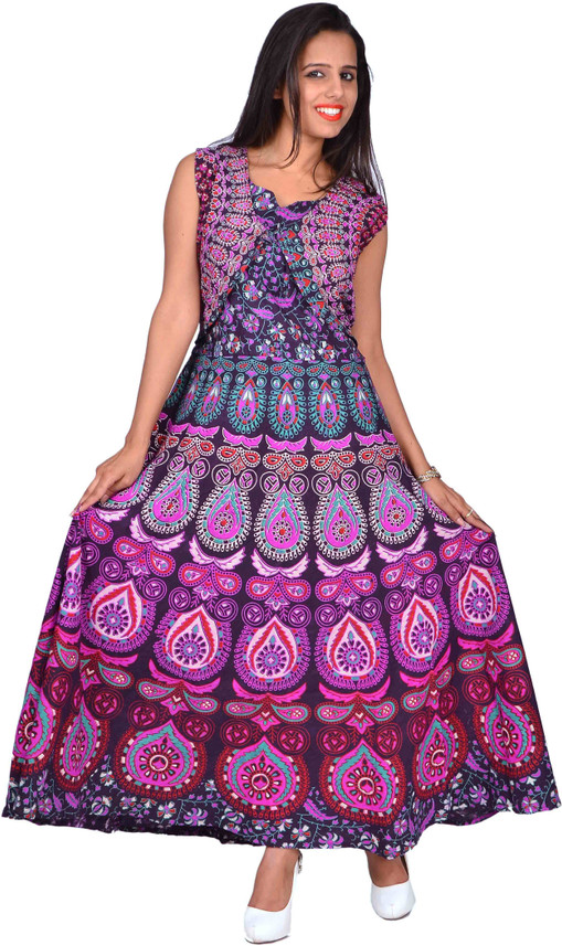flipkart long skirt dress
