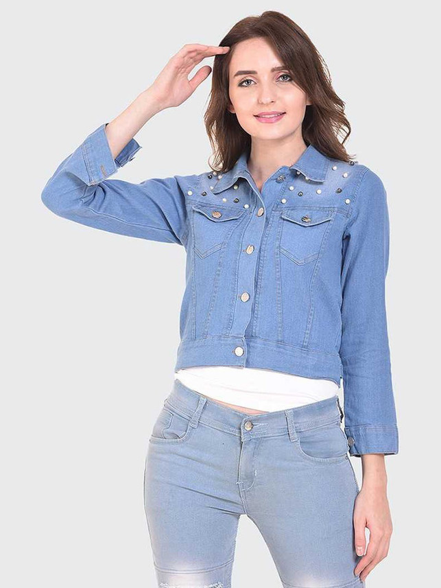 denim jacket for women on flipkart