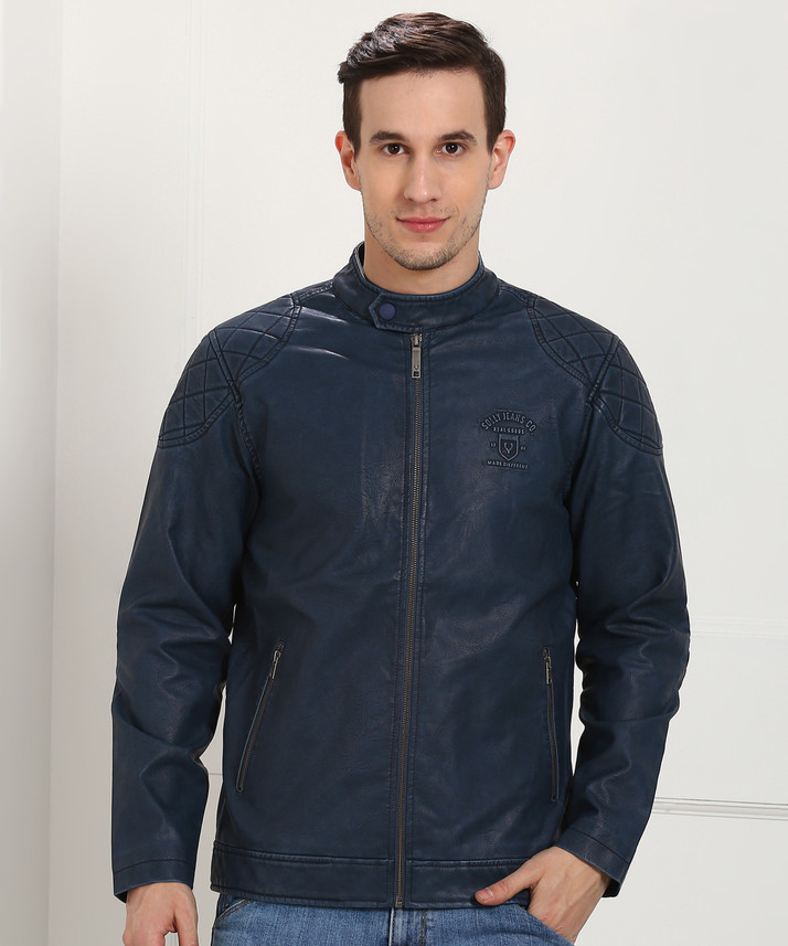 allen solly leather jacket