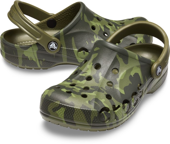 army green mens crocs