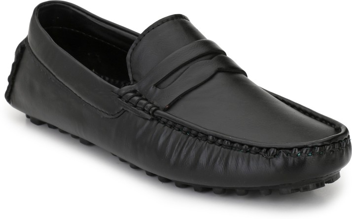 black loafer shoes