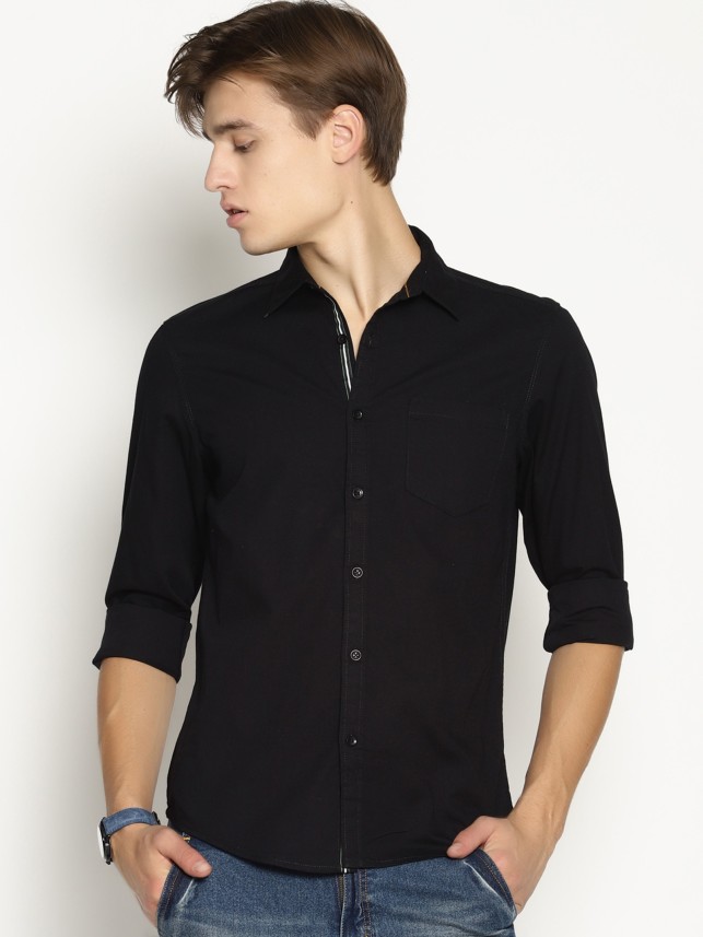 mens black shirt fashion