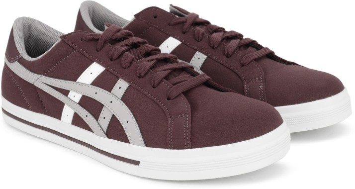 maroon asics shoes