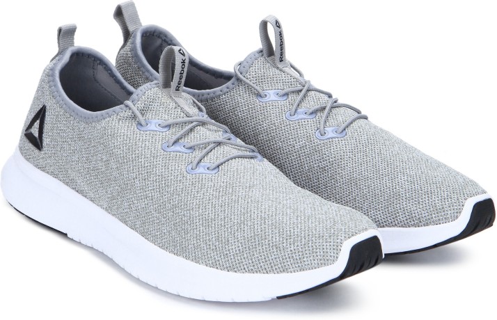gray reebok shoes