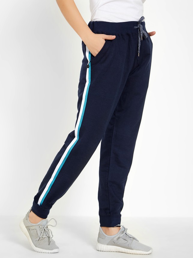 color block track pants womens