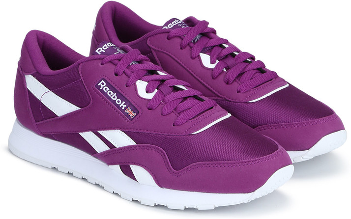 reebok classic nylon mens purple