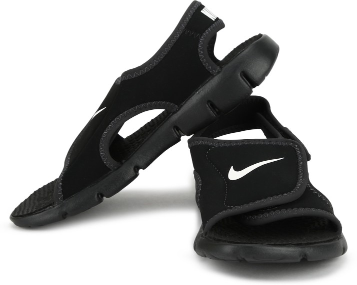 kids black nike sandals