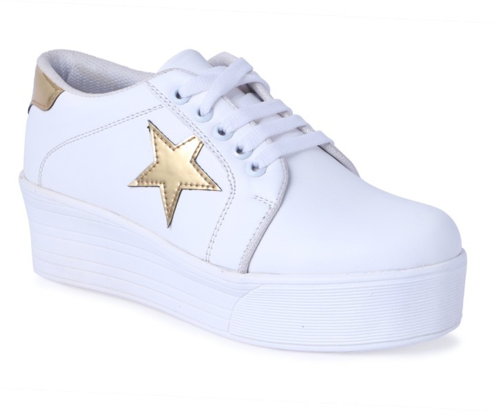 white colour casual shoes