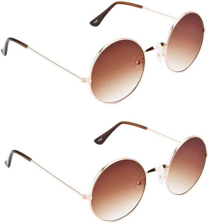 brown circle sunglasses