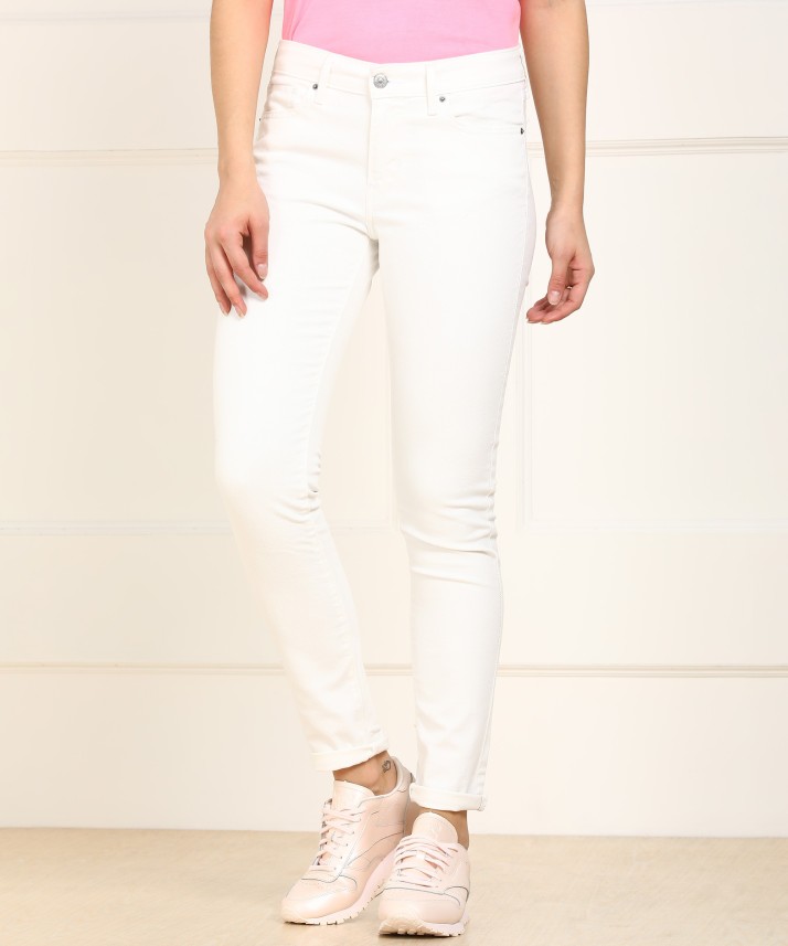 levis white women's jeans
