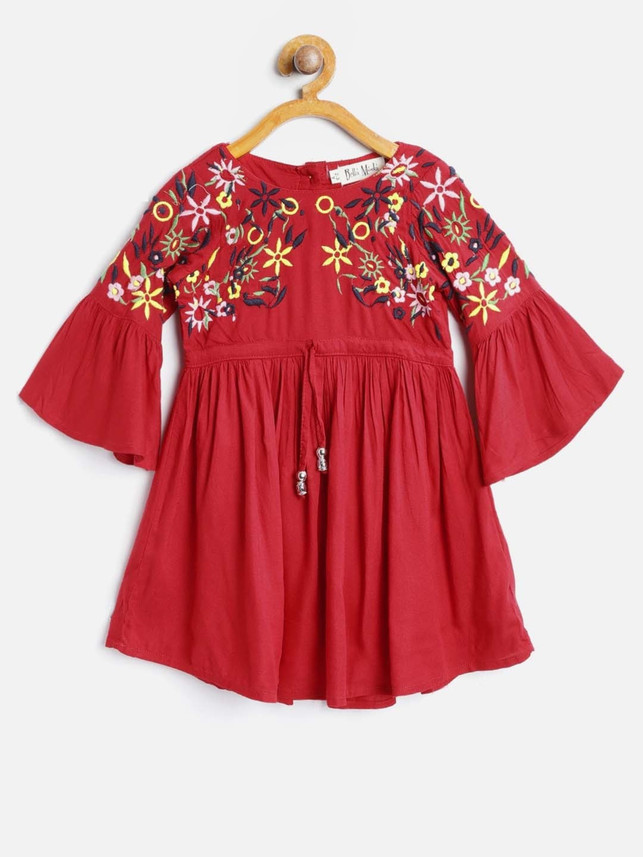 flipkart knee length dresses