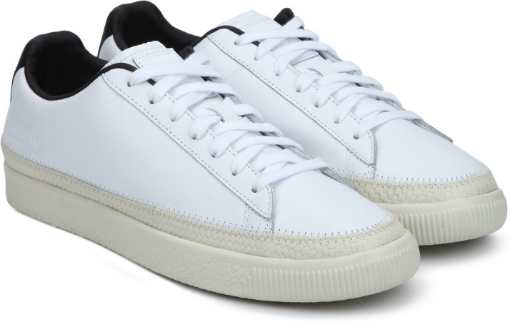puma white sneakers basket