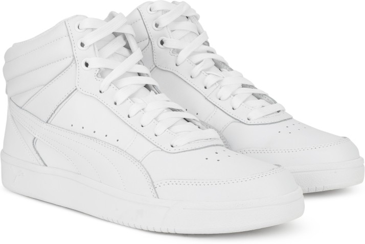 puma white sneakers high ankle