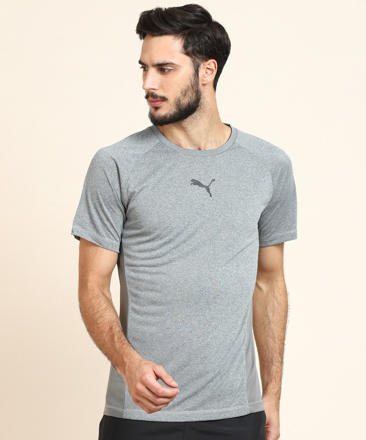 PUMA Self Design Men Round or Crew Grey 