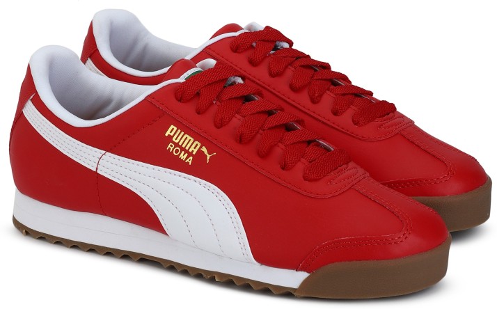 red puma roma shoes