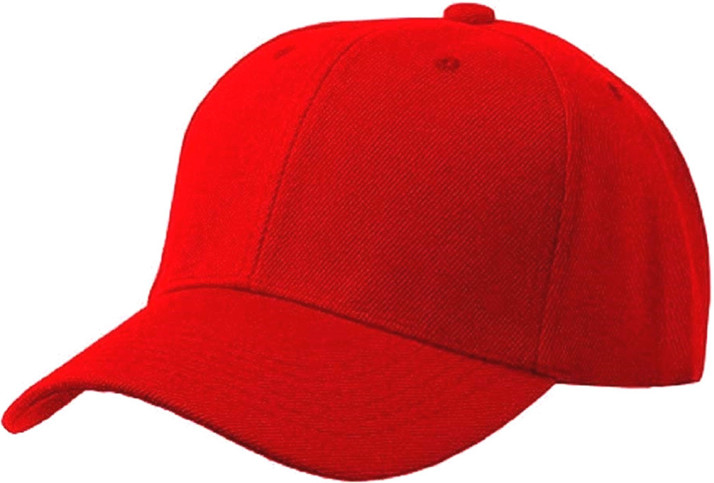 ZACHARIAS Solid Cotton Red cap Cap 