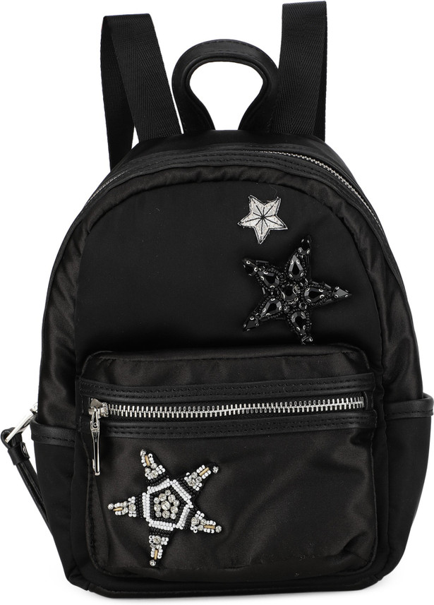 black and white steve madden backpack