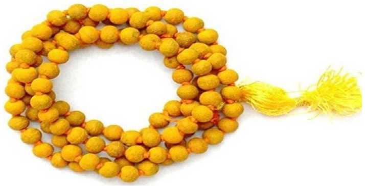 Aurra Stores BENEFITS OF TURMERIC ROSARY (HALDI/HARIDRA MALA (TULSI MALA) Beads Wood Necklace Price in India - Buy Aurra Stores BENEFITS OF TURMERIC ROSARY (HALDI/HARIDRA MALA (TULSI MALA) Beads Wood Necklace Online