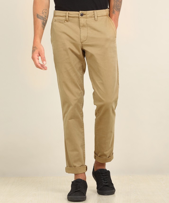 GAP Slim Fit Men Brown Trousers - Buy 