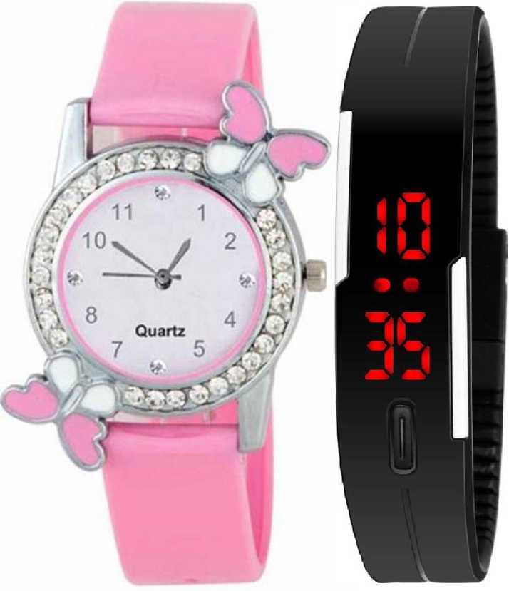 New Eyra Beautiful Butterfly Style Colorful Combo Kids Watch Stylish Style Colorful Combo Kids Girls Ladies Watch For Girls Analog Watch For Girls Buy New Eyra Beautiful Butterfly
