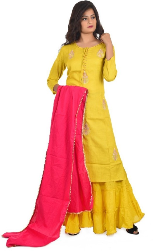 kurti sharara set flipkart