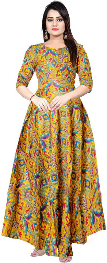 yellow gown flipkart