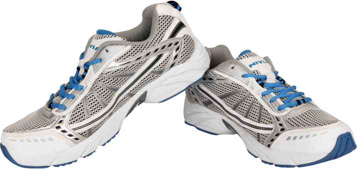 nivia white running shoes