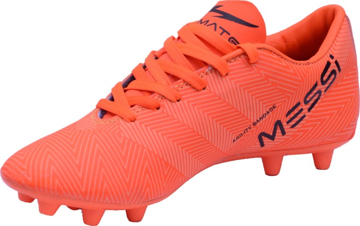 MESSI Red Football Shoes Or Studs Shoes 