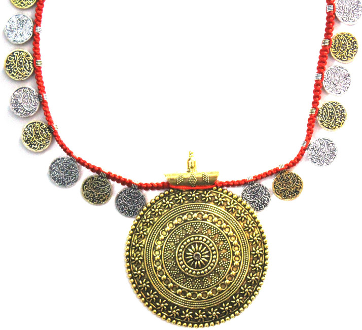 Tribal Gypsy Choker Coin Necklace Set 