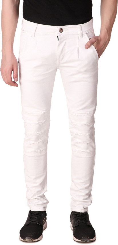 Snaave Slim Men White Jeans - Buy 