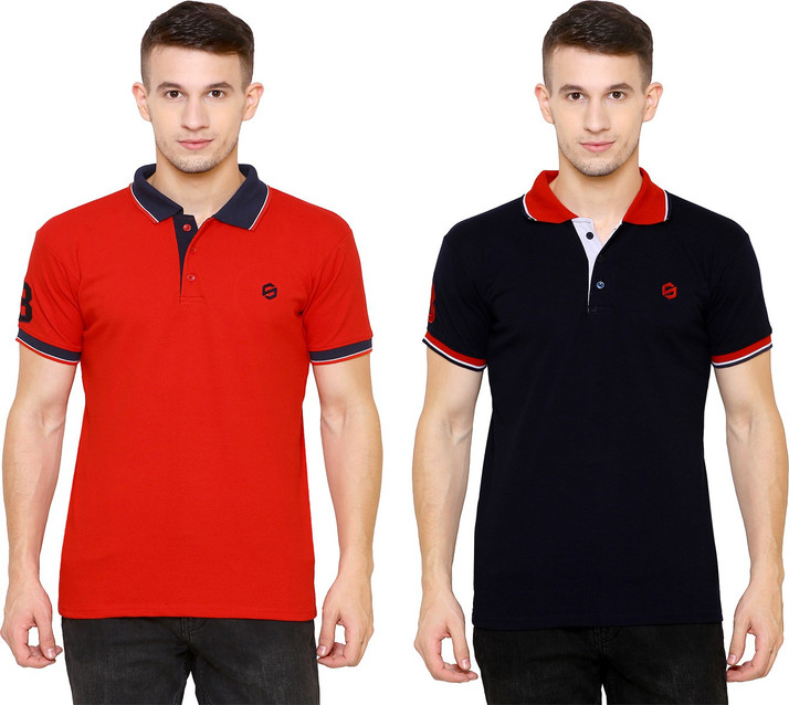 2 colour polo t shirt