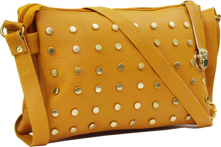 Splice Women Mustard Color Sling Bags S Stylish Trendy Handbags Yellow Bag