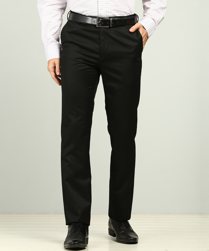 ARROW Tapered Men Black Trousers - Buy 