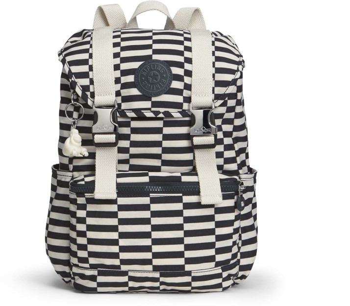 kipling striped backpack