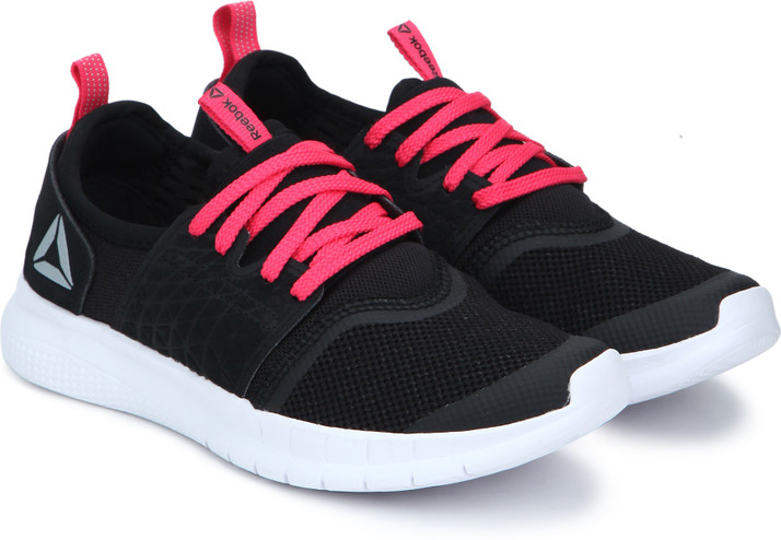 reebok black and pink shoes