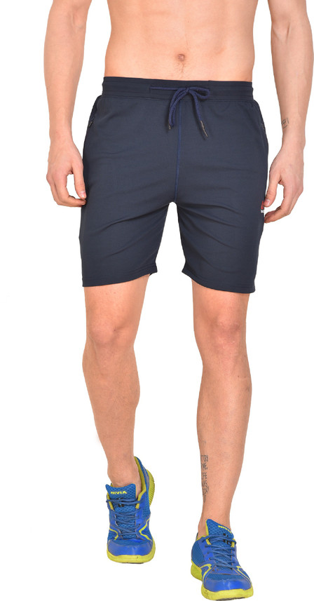 Reddit Solid Men Blue Running Shorts 