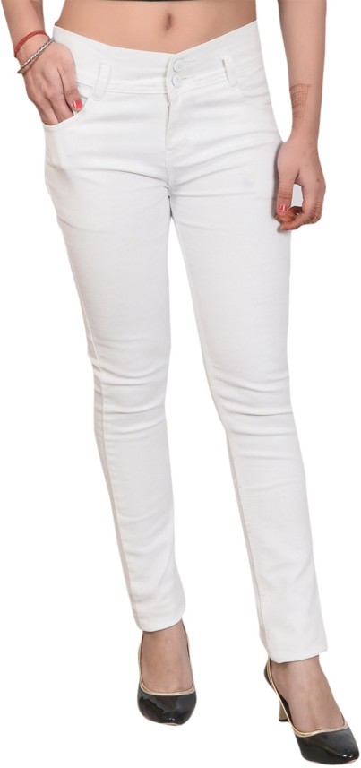 white jeans on flipkart