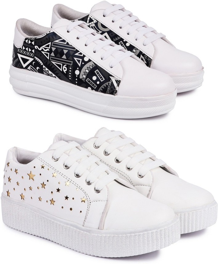 stylish white shoes for girls