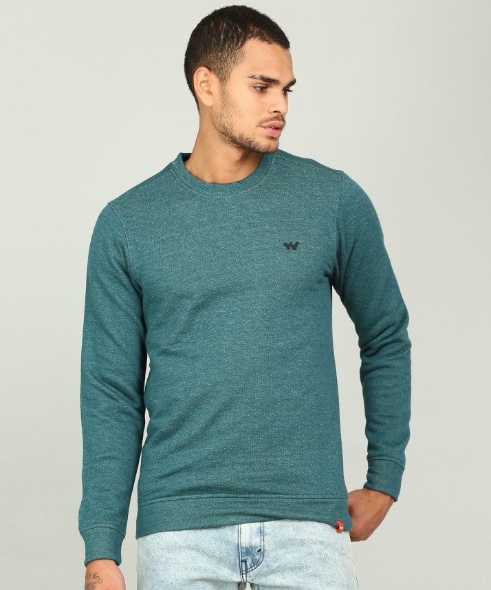 wildcraft full sleeve solid men's sweatshirt