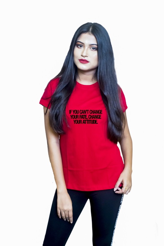 black and red t shirt womens