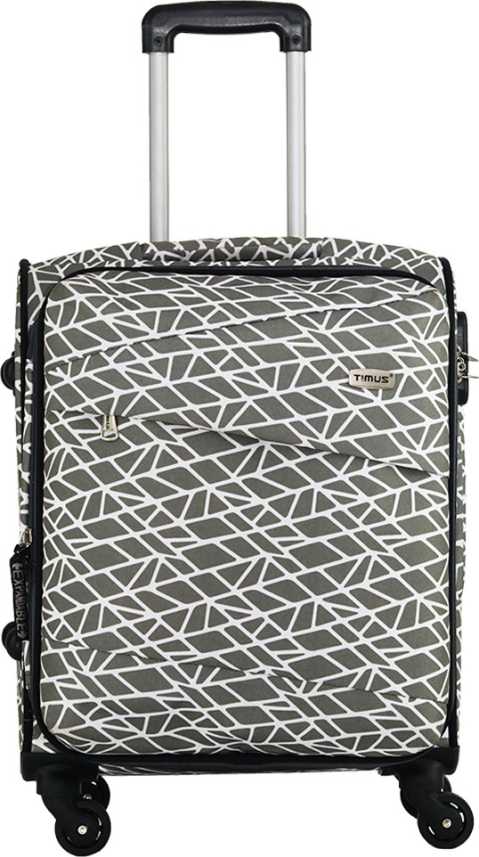 Timus Indigo Spinner Beige Expandable Cabin Luggage 20 Inch