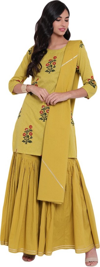 kurti sharara set flipkart